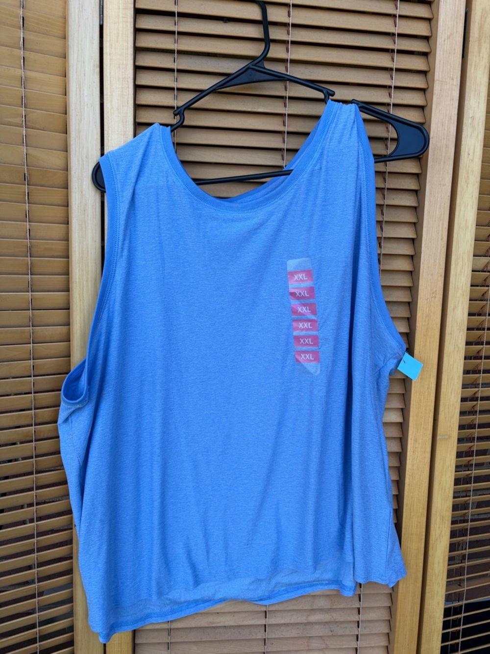 Relaxed Fit Women's Blue Tank Top - XXL